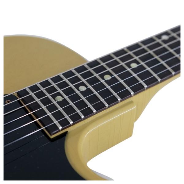 Gibson Custom 1957 Les Paul Junior Single Cut Reissue Ultra Light Aged, TV Yellow #751229 - neck joint
