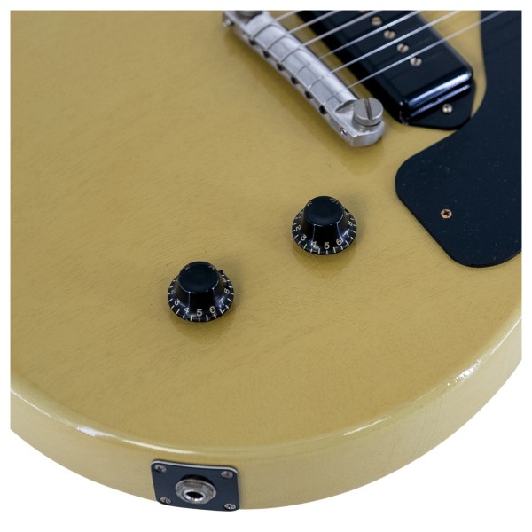 Gibson Custom 1957 Les Paul Junior Single Cut Reissue Ultra Light Aged, TV Yellow #751229 - controls