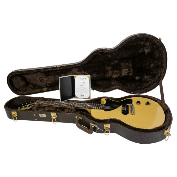 Gibson Custom 1957 Les Paul Junior Single Cut Reissue Ultra Light Aged, TV Yellow #751229 - guitar in case