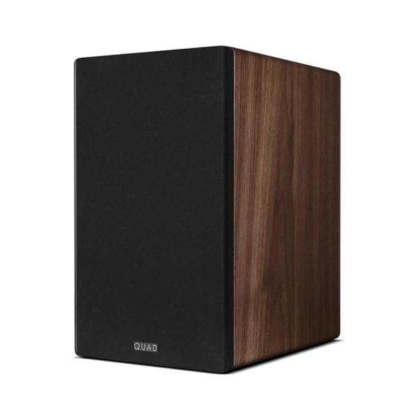 Quad Elegan 1 Standmount Speaker (Pair), Walnut - grille