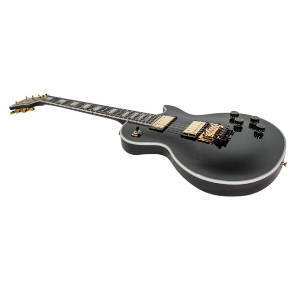 Gibson Custom Les Paul Axcess Custom Floyd Rose, Ebony #CS503478 - angled shot
