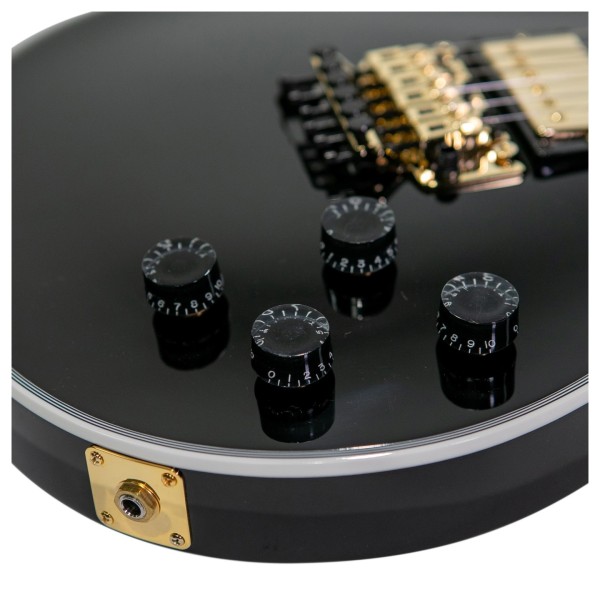 Gibson Custom Les Paul Axcess Custom Floyd Rose, Ebony #CS503478 - controls