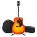 TI-Epiphone Hummingbird Pro Electro Acoustic, Faded Cherry Sunburst