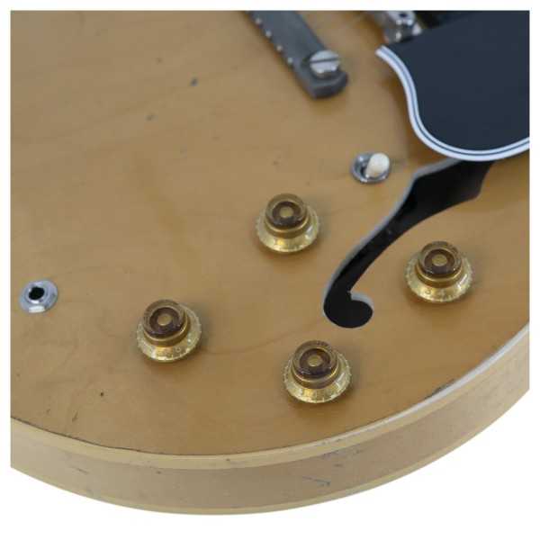 Gibson Custom 1959 ES-335 Reissue Ultra Heavy Aged, Vintage Natural #A931007 - controls