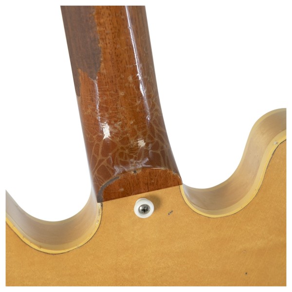 Gibson Custom 1959 ES-335 Reissue Ultra Heavy Aged, Vintage Natural #A931007 - neck joint
