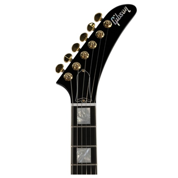 Gibson Custom Explorer, Custom Gloss Ebony #CS500730 - headstock