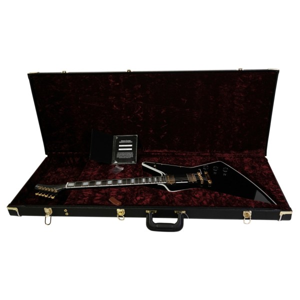 Gibson Custom Explorer, Custom Gloss Ebony #CS500730 - guitar in case