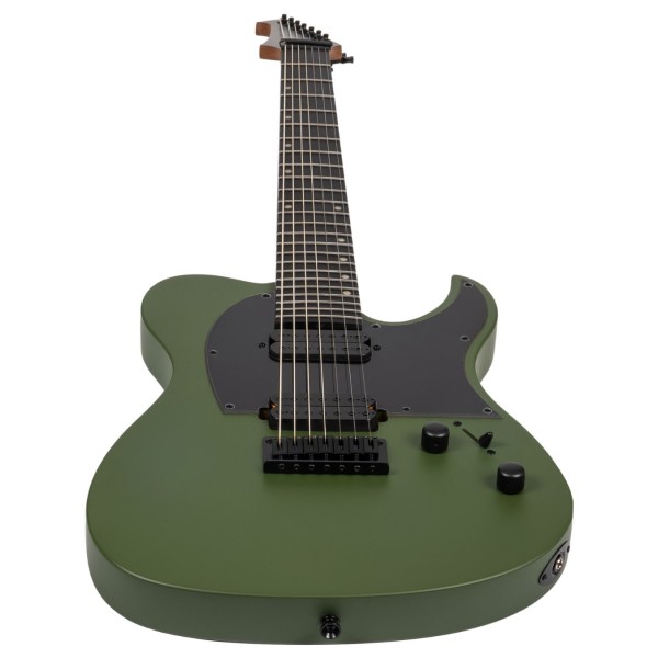 Spira Guitars T-407 MGR, Matte Green - lower bout
