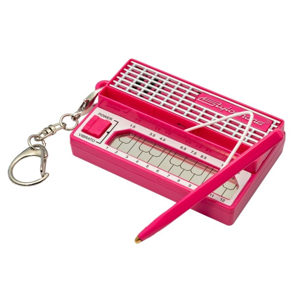 Stylophone Mini Keyring, Pink - Angled