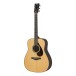 Yamaha FG7 R Acoustic Guitar, Natural - side view
