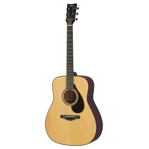 Yamaha FG7 M Acoustic Guitar, Natural - angled shot