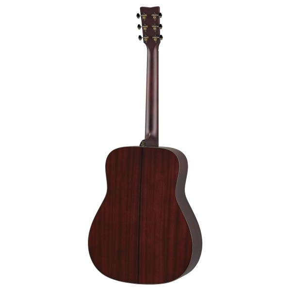 Yamaha FG7 M Acoustic Guitar, Natural - back
