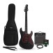 LA Electric Guitar Black Special Edition, 10W Guitar Amp & Accessory Pack