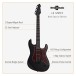 LA Electric Guitar by Gear4music, Black Special Edition