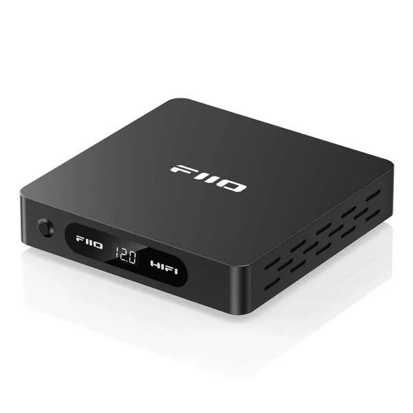 FiiO Darkside Pro Low-Noise Regulated Linear Power Supply, Black - Angled