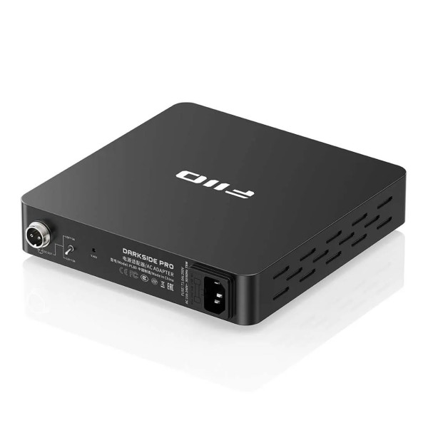 FiiO Darkside Pro Low-Noise Regulated Linear Power Supply, Black - Angled Rear