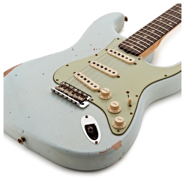 Fender Custom Shop Limited Edition '60 Stratocaster w/ Matching Peg, Relic, Aged Sonic Blue - body