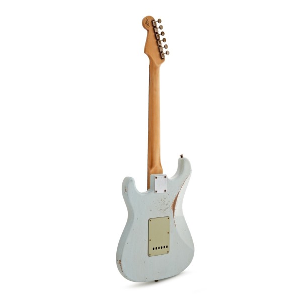 Fender Custom Shop Limited Edition '60 Stratocaster w/ Matching Peg, Relic, Aged Sonic Blue - back