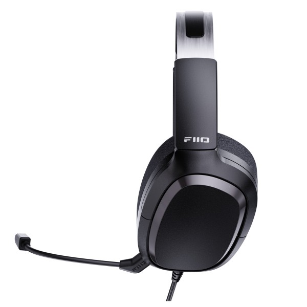 FiiO FG3 Over-Ear Gaming Headset with Noise Cancelling Microphone, Black - Side