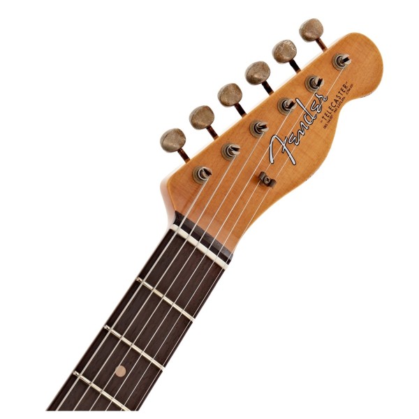 Fender Custom Shop Limited Edition '63 Telecaster Relic, Aged Lake Placid Blue - headstock