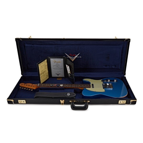 Fender Custom Shop Limited Edition '63 Telecaster Relic, Aged Lake Placid Blue - guitar in case