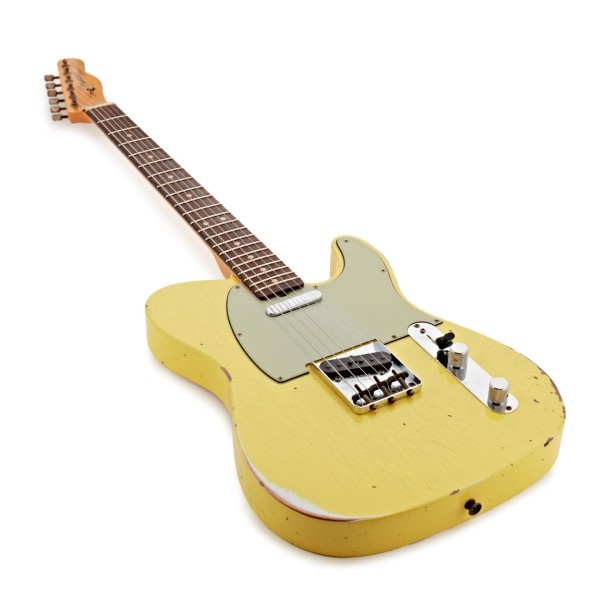 Fender Custom Shop Limited Edition '63 Telecaster Relic, Canary Yellow - angled shot