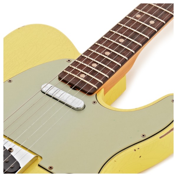 Fender Custom Shop Limited Edition '63 Telecaster Relic, Canary Yellow - upper frets