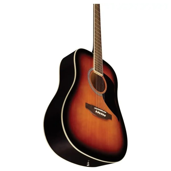 Eko Ranger 6 Acoustic, Brown Sunburst - body