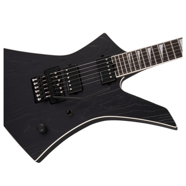 Jackson Pro Jeff Loomis Kelly, Black Ash, Front Closeup Angled Right