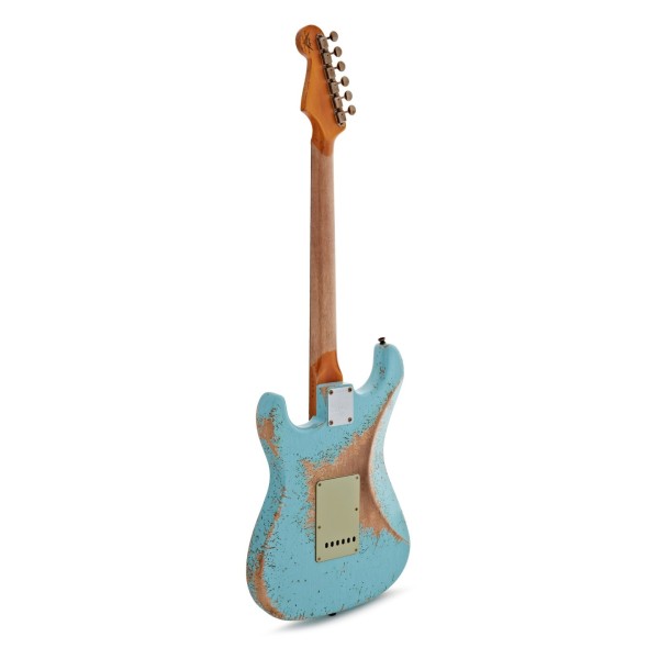 Fender Custom Shop Limited Edition 62/63 Stratocaster Super Heavy Relic, Daphne Blue - back