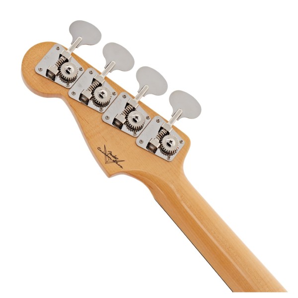 Fender Custom Shop Artisan Koa Precision Bass NOS, Ebony Fingerboard, Natural - back of headstock