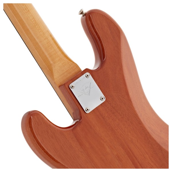 Fender Custom Shop Artisan Koa Precision Bass NOS, Ebony Fingerboard, Natural - neck joint