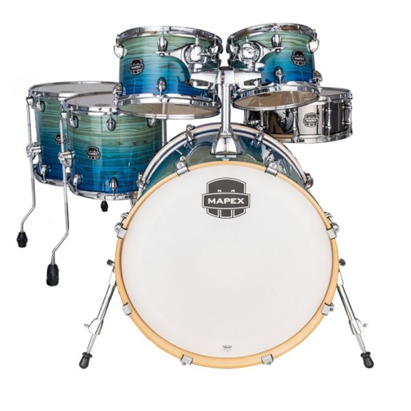 Mapex Armory LTD Edition 22'' LA Fusion 6pc Shell Pack, Blue Lagoon Fade