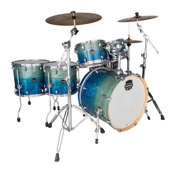 Mapex Armory LTD Edition 22'' LA Fusion 6pc Shell Pack, Blue Lagoon Fade