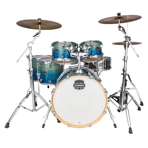 Mapex Armory LTD Edition 22'' LA Fusion 6pc Shell Pack, Blue Lagoon Fade