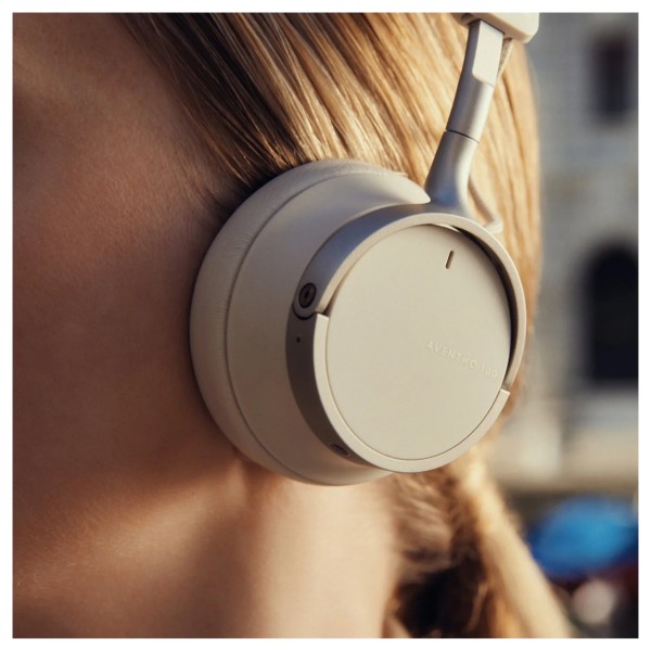 Beyerdynamic Aventho 100 Wireless On-Ear Headphones with ANC, Cream - Lifestyle 2