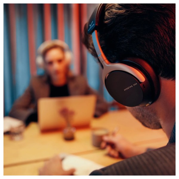 Aventho 200 Noise-Cancelling Headphones, Black - Lifestyle
