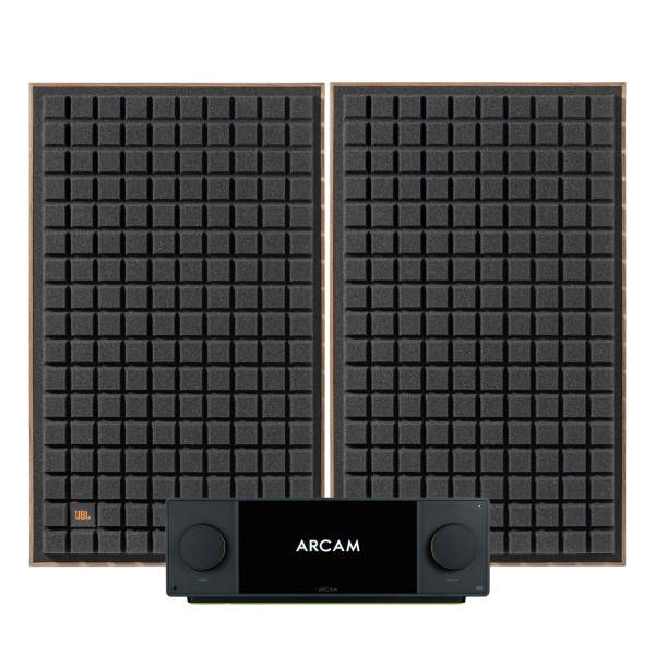 Arcam Radia SA45 Streaming Amplifier & JBL L100 Mk2 Classic Standmount Speakers Hi-Fi Bundle, Black - main 