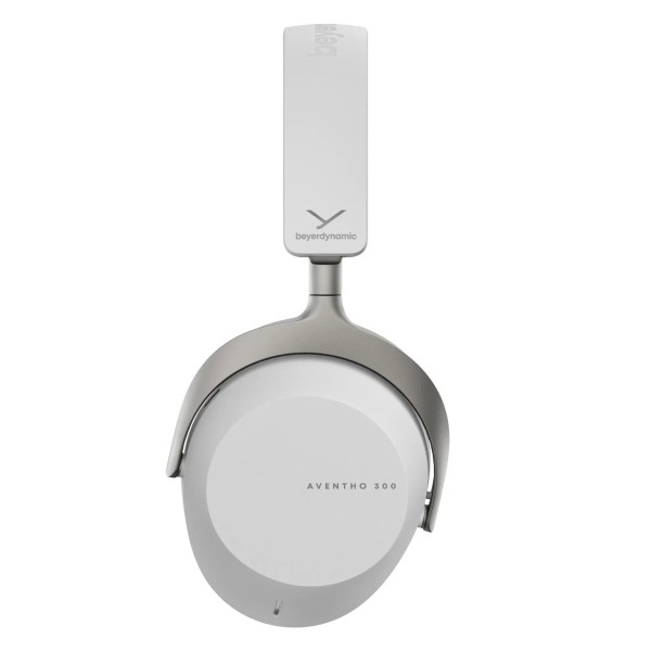 Aventho 300 Wireless Headphones, Grey - Side