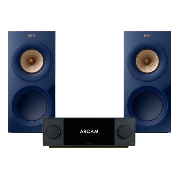 Arcam Radia SA45 Streaming Amplifier & KEF R3 Meta Bookshelf Speakers Hi-Fi Bundle, Indigo - main 