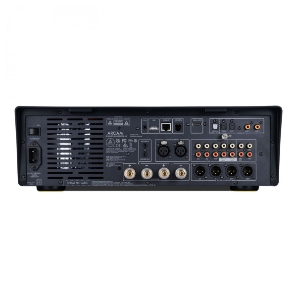 Arcam Radia SA45 Streaming Integrated Amplifier, Black reare 