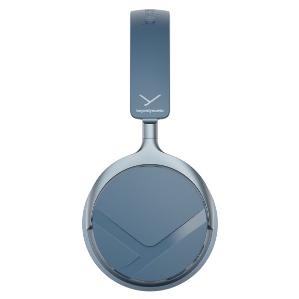 Aventho Y Over-Ear Bluetooth Headphones, Blue - Side