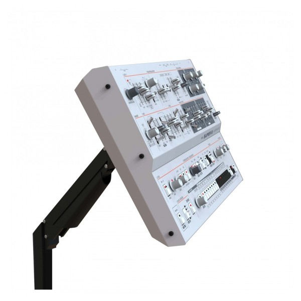 Super 6 Desktop Synthesizer - Angled with Stand (Stand Not INcluded)
