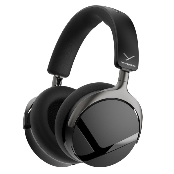 Beyerdynamic Aventho Y Wireless Over-Ear Headphones with ANC, Liquid Black - Angled