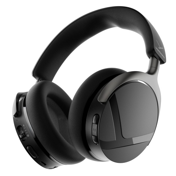 Beyerdynamic Aventho Y Wireless Over-Ear Headphones with ANC, Liquid Black - Rear Angled