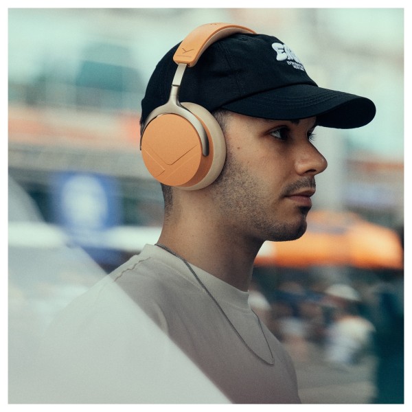 Beyerdynamic Aventho Y Wireless Over-Ear Headphones with ANC, Peach Blush - Lifestyle 2