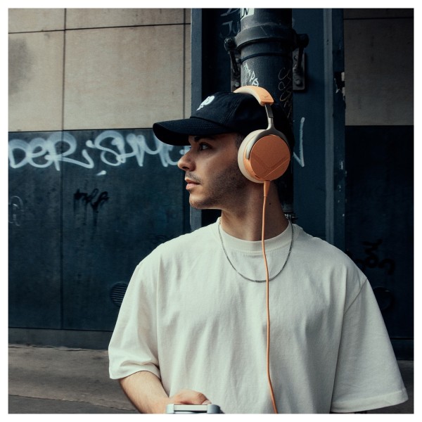 Beyerdynamic Aventho Y Wireless Over-Ear Headphones with ANC, Peach Blush - Lifestyle 3