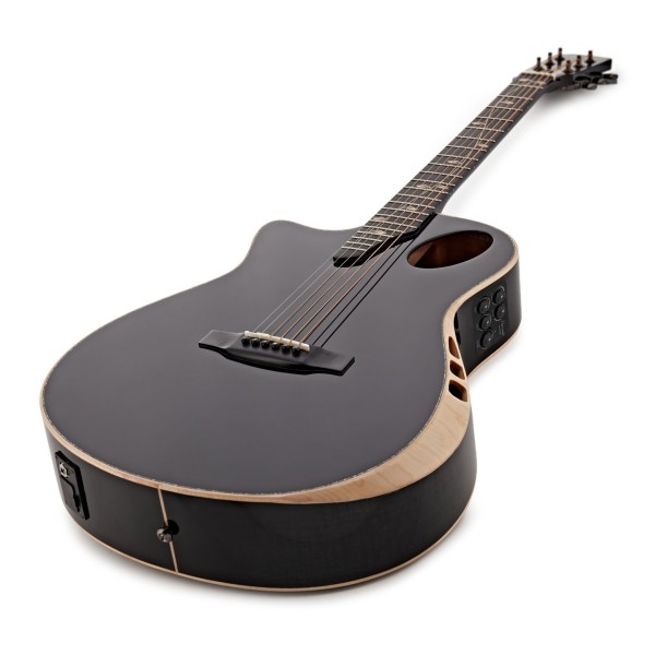 Hartwood Sonata-FX Thinline Left-Handed Electro-Acoustic Guitar, Black