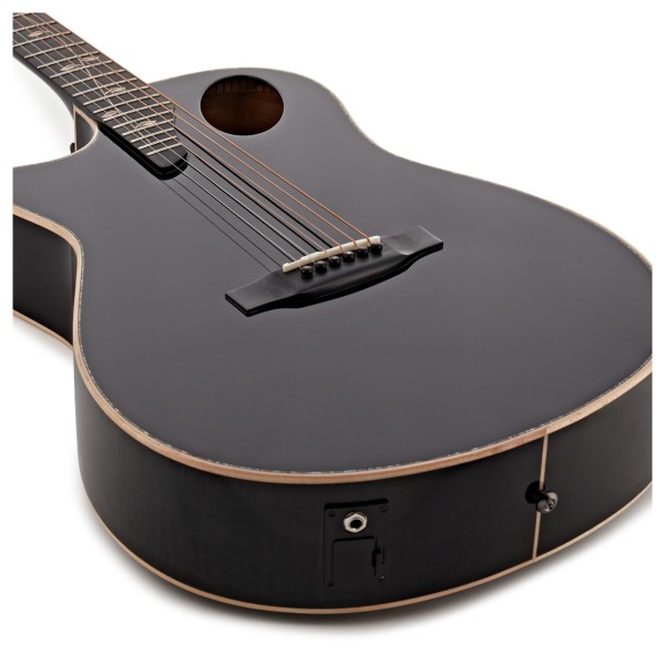 Hartwood Sonata-FX Thinline Left-Handed Electro-Acoustic Guitar, Black
