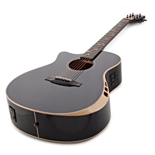 Hartwood Sonata-FX Concert Left-Handed Electro-Acoustic Guitar, Black